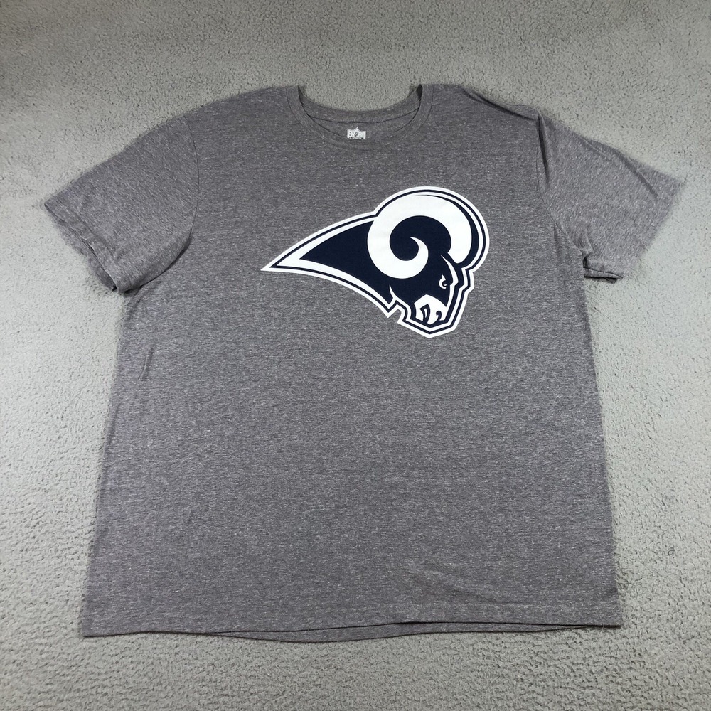 Los Angeles Rams T shirt mens XXL Gray Short sleeve NFL